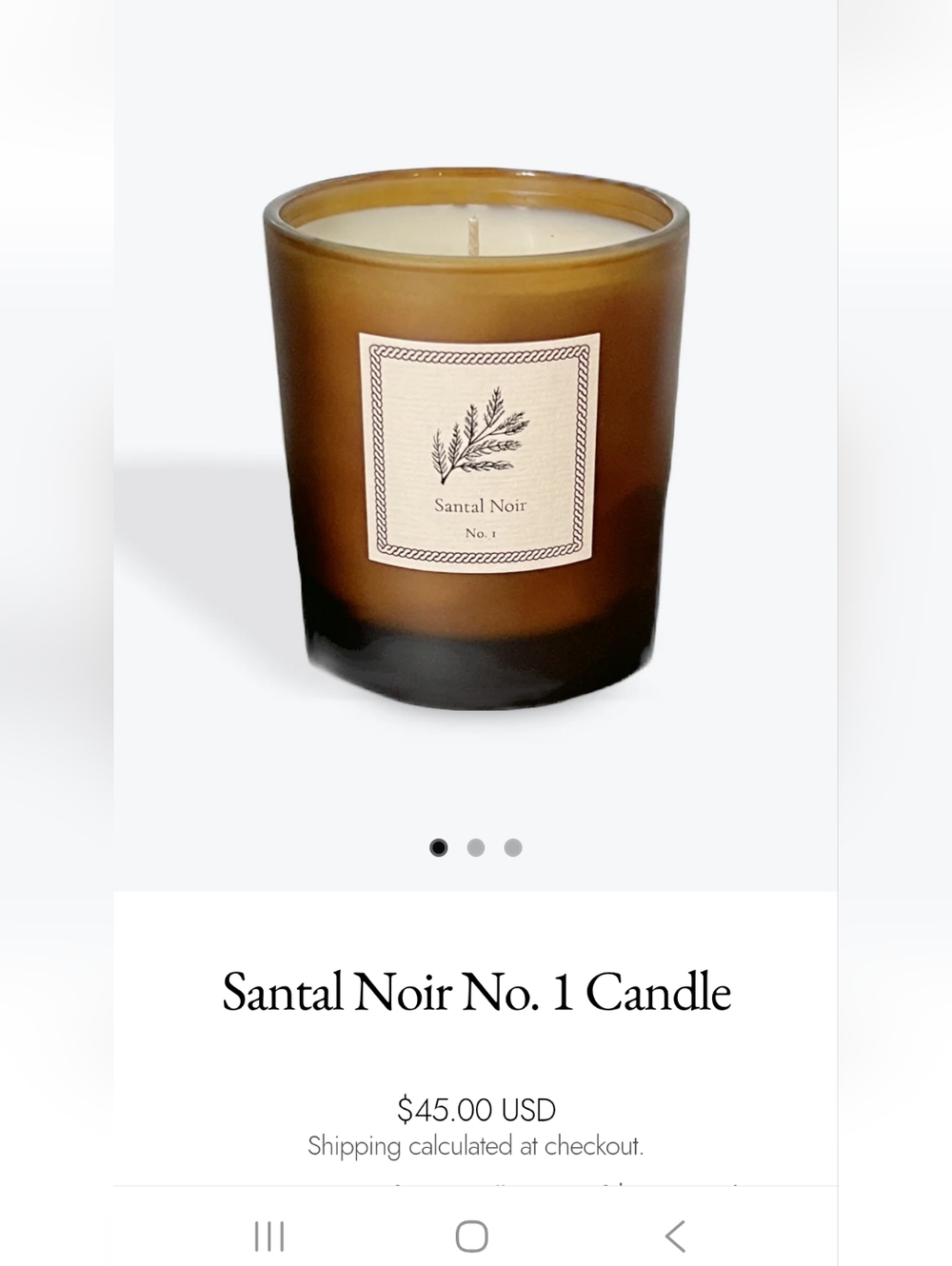 Jack's Daughters Santal Noir No.1  Scented Candle - Amber Glass